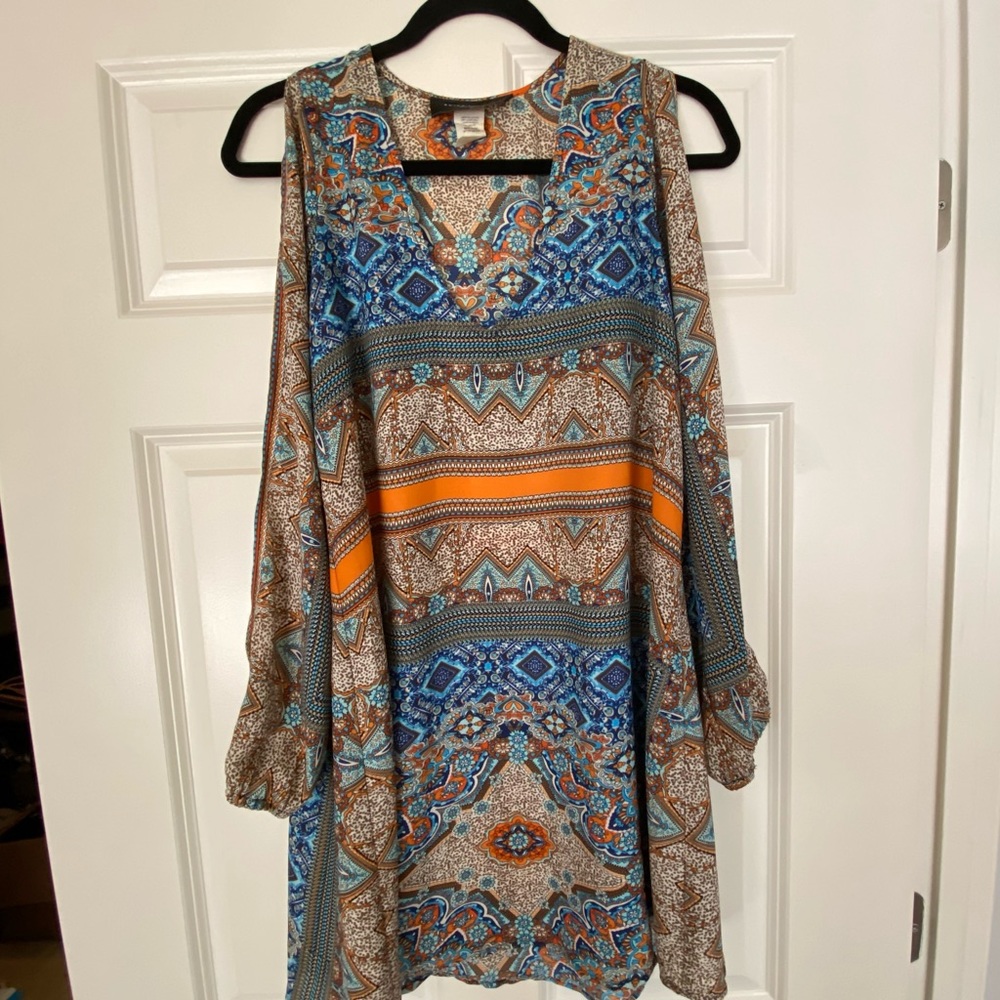 🌺 Akira Chicago Black Label Boho Print Mini Dress - Size Medium 🌺